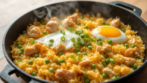 Stekt ris med kyckling – recept och teknik